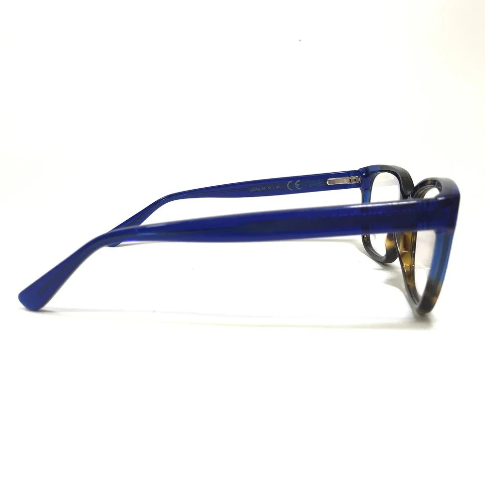 Maui Jim Eyeglasses Frames MJ2402-68PF Tortoise Blue Cat Eye Full Rim 52-18-140